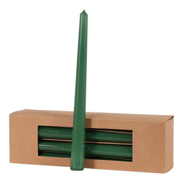 CANDELA SMALTATA H.25XD.21 MM. VERDE